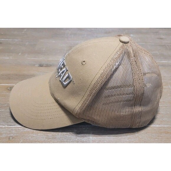 RedHead Embroidered Logo Hat Mesh-Back Cap Brown Snapback - Picture 2 of 5